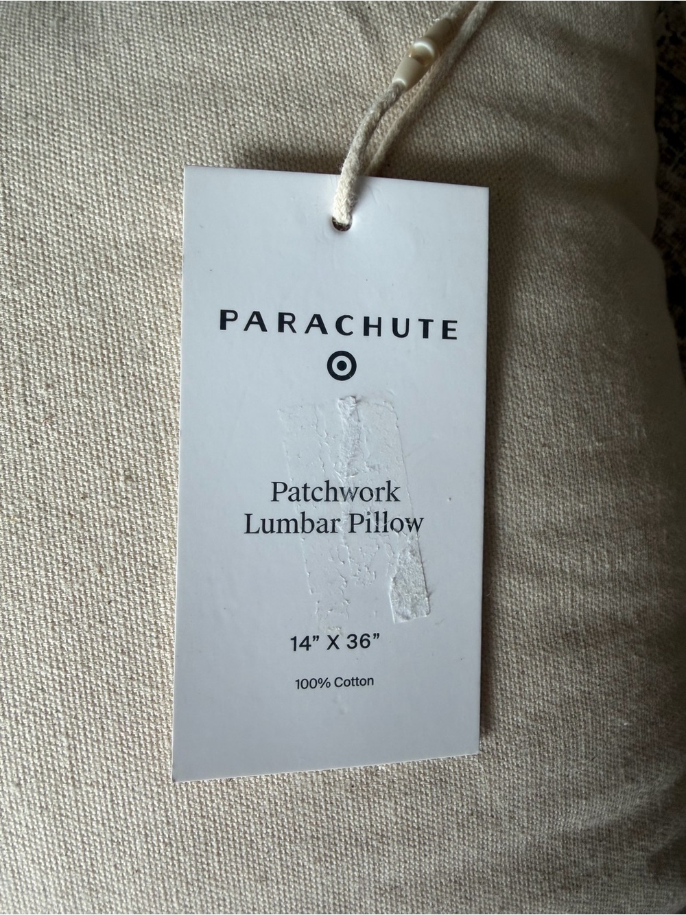 Parachute for Target Patchwork Lumbar Pillow – 14” x 36” – New with Tags - Picture 5 of 5